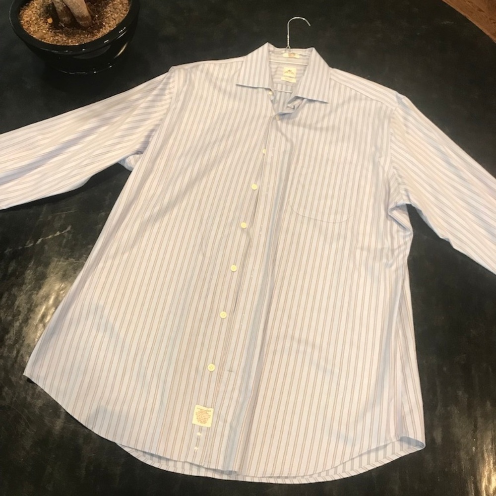 Peter Millar Long Sleeve Dress Shirt Sz 16.5 Long